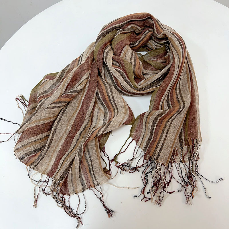 Bandana Cotton - Fashion Men's Cotton And Linen Striped