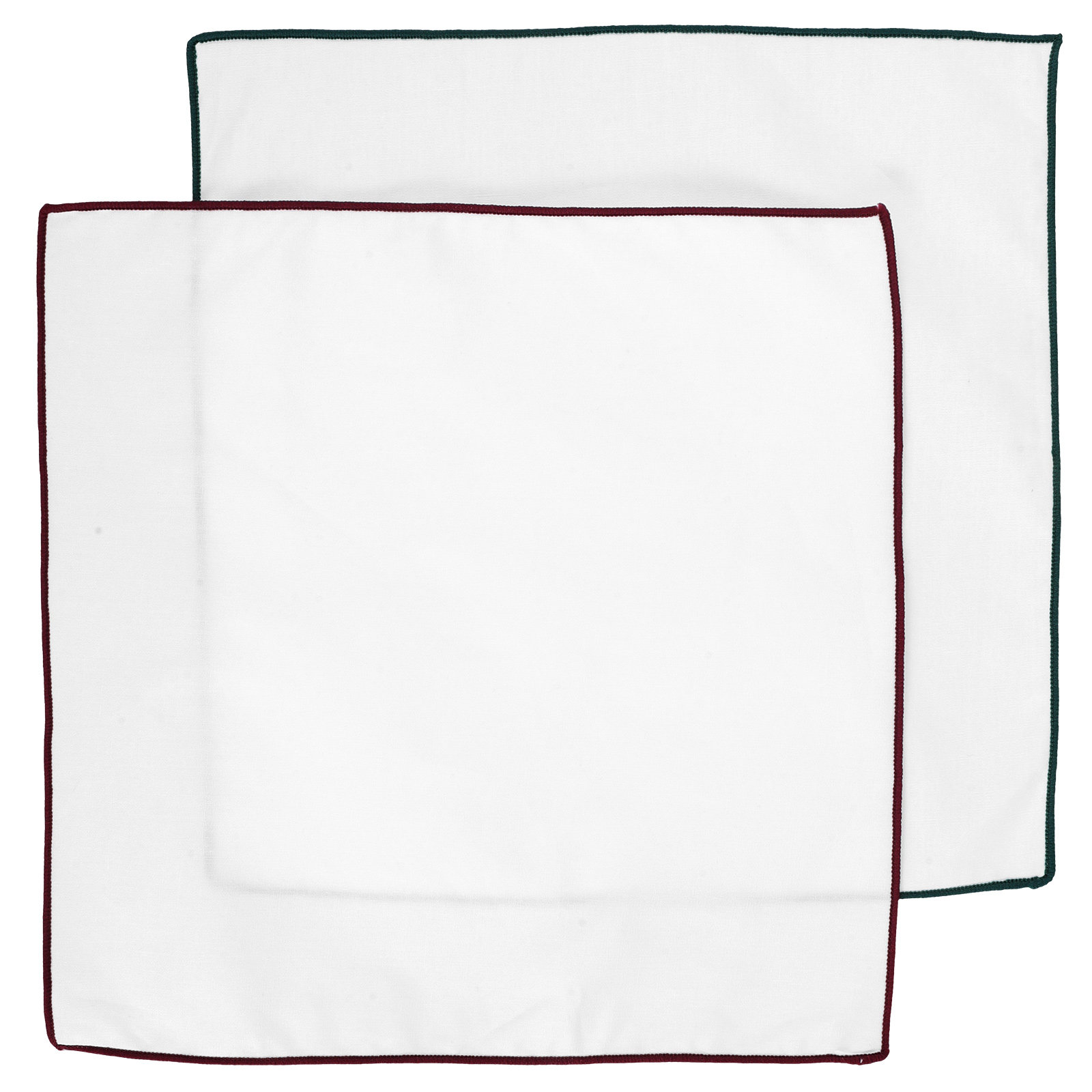 Handkerchief Cotton Men - 2Pcs White Pocket Squares for Men