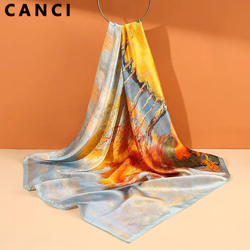 Silk Neck Scarf - 100% Pure Mulberry Silk Women Square