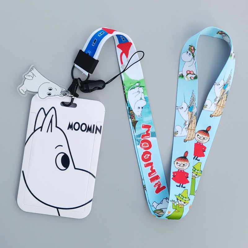 Lanyard Badge Holder - Moomin Cartoon Hard Card Holder Heat