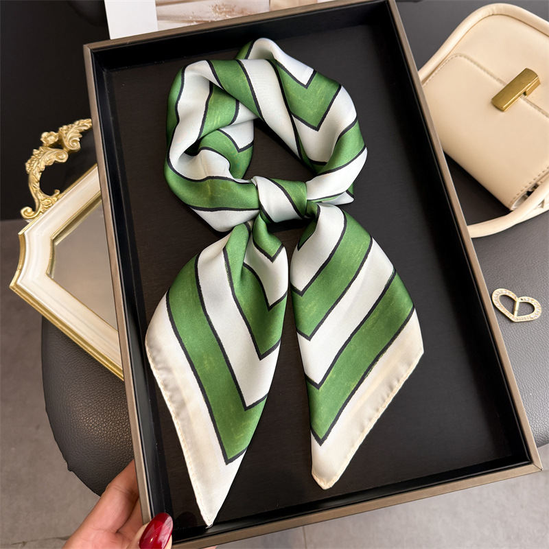 Silk Tie Striped - 2026 New Geometric Stripes Print Silk