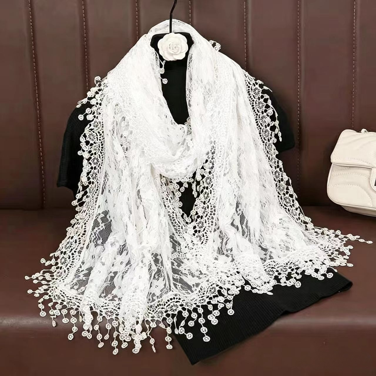 Stole Wedding Shawl - New Embroidery Lace Scarf Shawl Floral