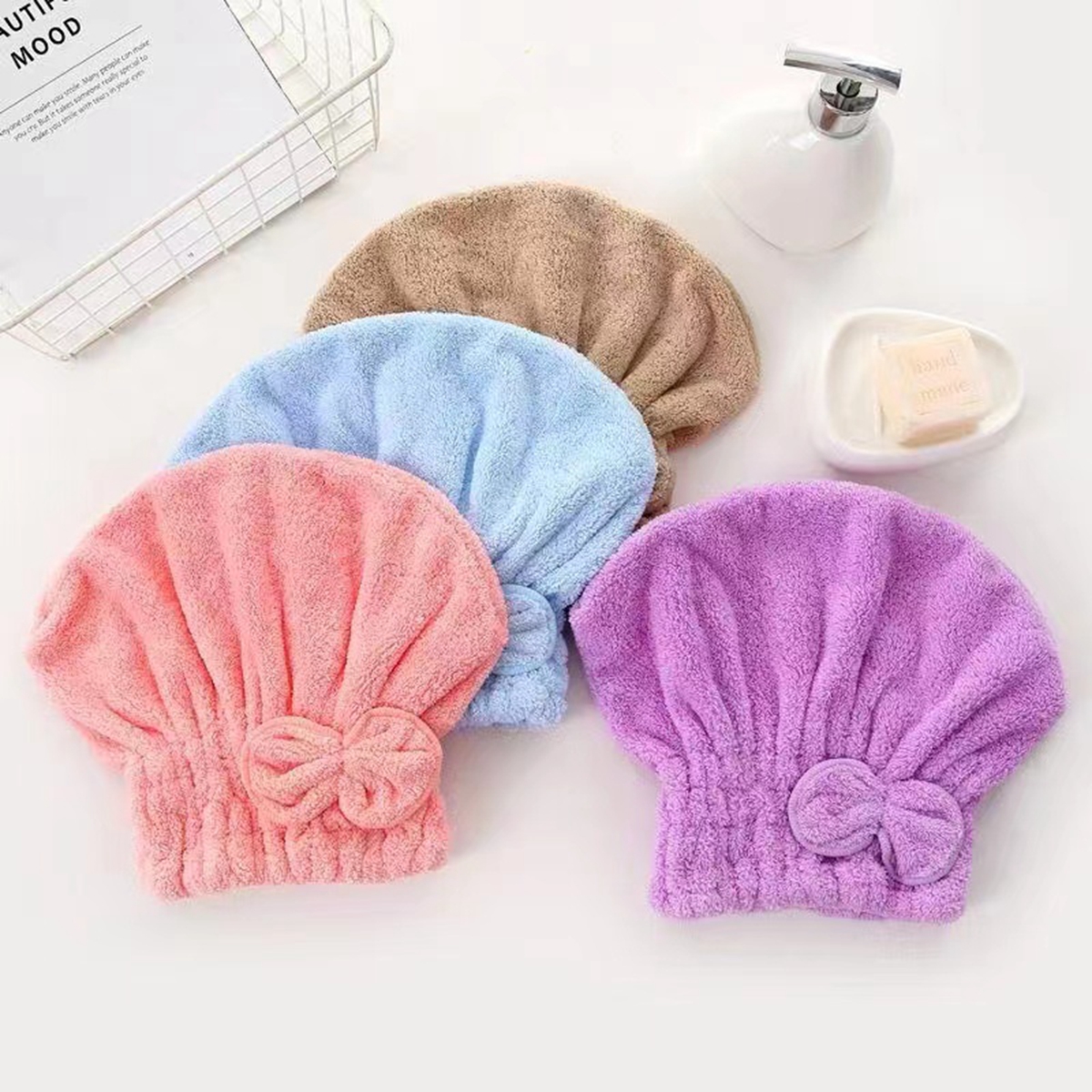 1Pc Microfiber Hair Drying Tow - Head Wrap Turban recensione e prezzo