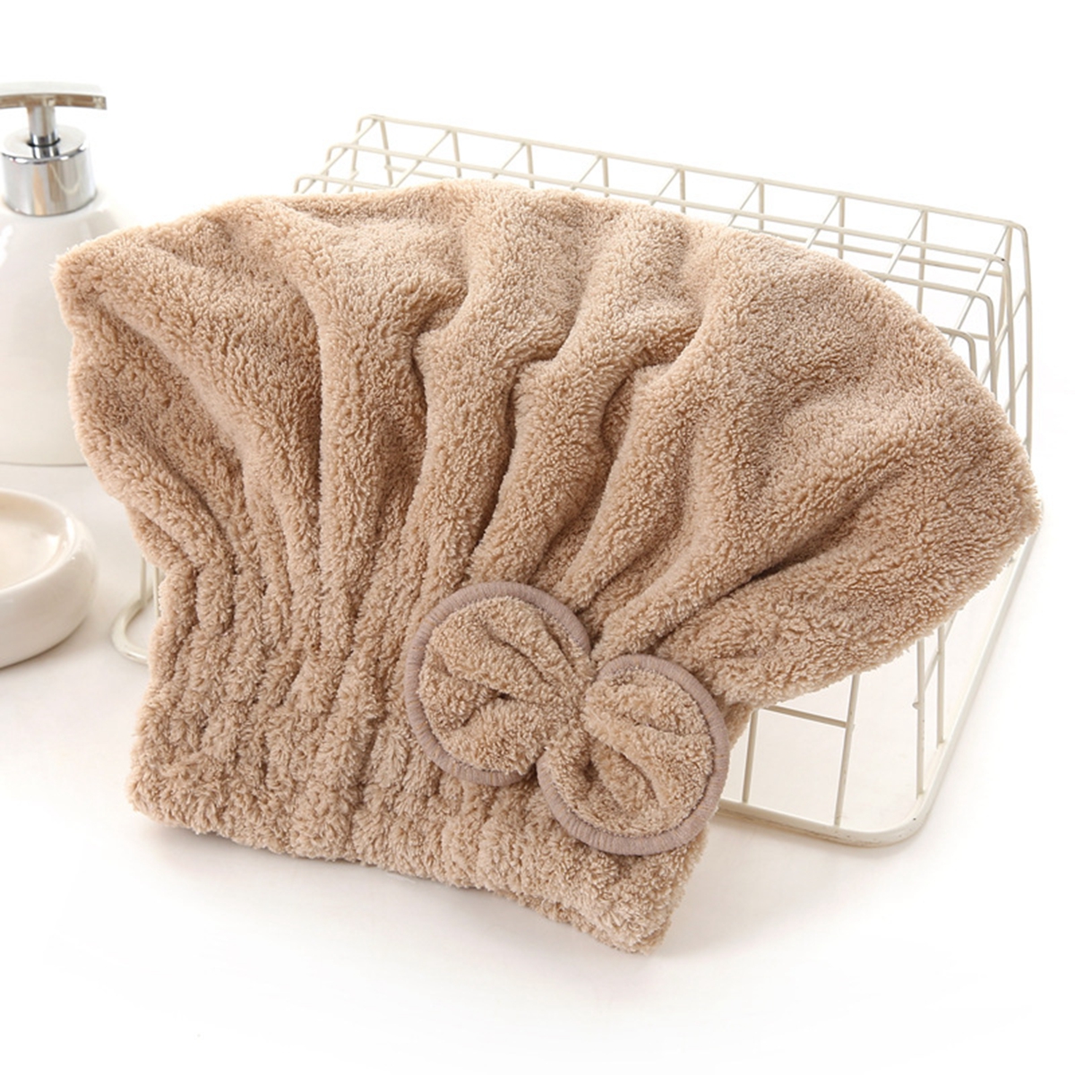 1Pc Microfiber Hair Drying Tow - Head Wrap Turban recensione e prezzo