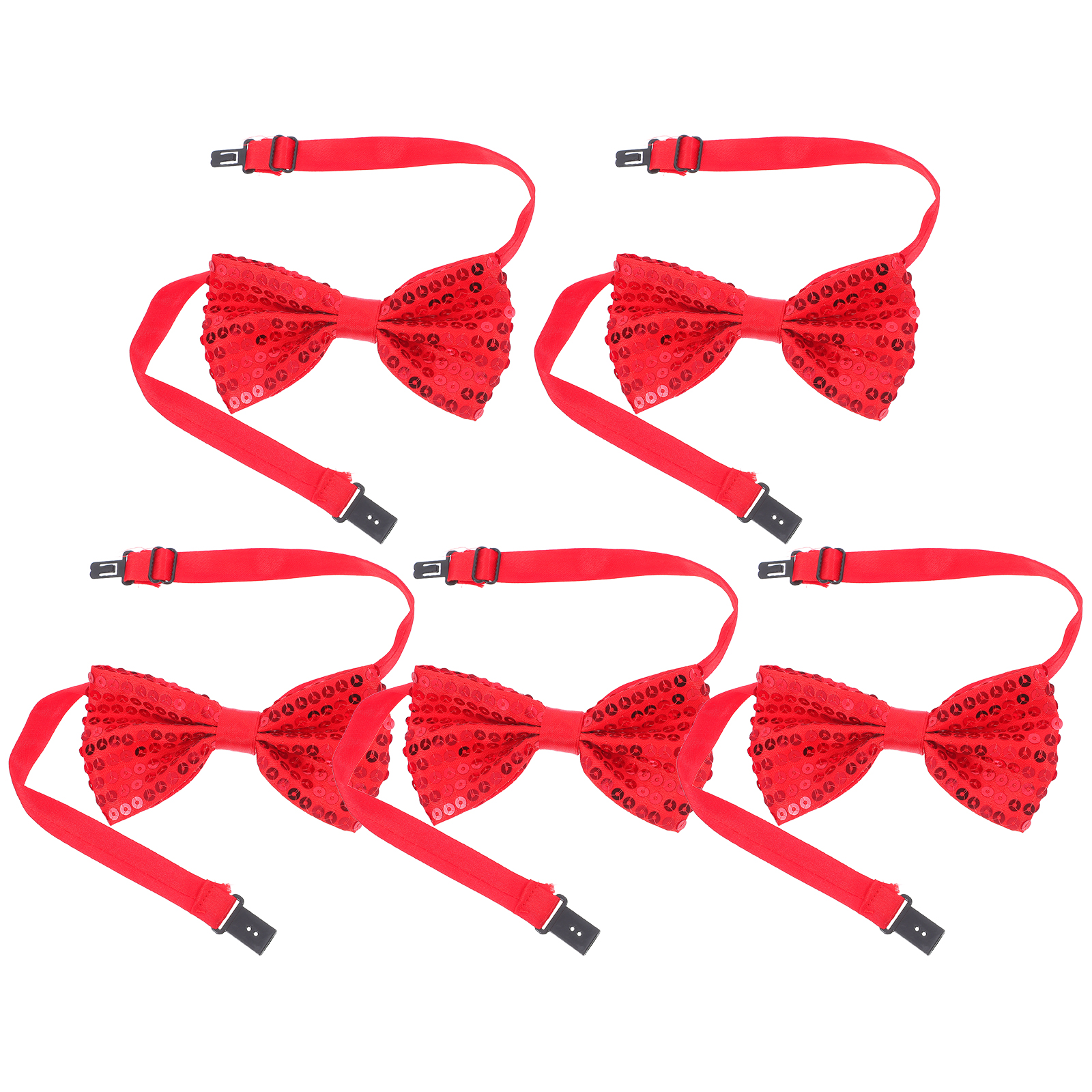 5Pcs Children Sparkly Sequin B - Bow Tie Pre Tied recensione e prezzo