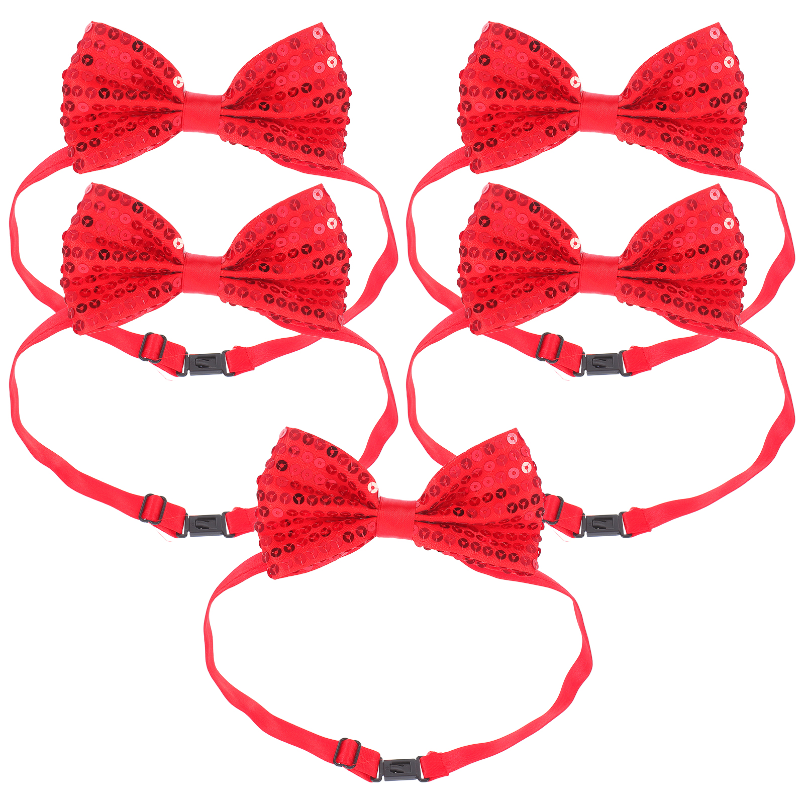 5Pcs Children Sparkly Sequin B - Bow Tie Pre Tied recensione e prezzo