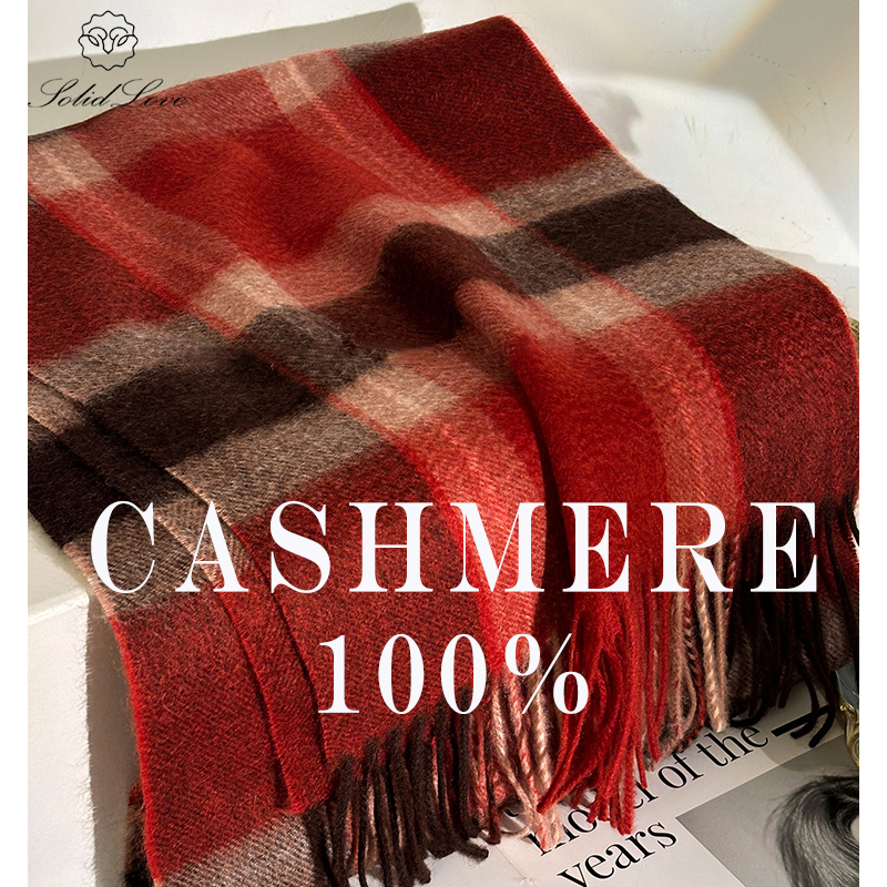 100% Cashmere Scarf   Plaid  W - Muffler Men Wool recensione e prezzo