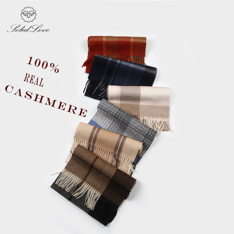 100% Cashmere Scarf   Plaid  W - Muffler Men Wool recensione e prezzo