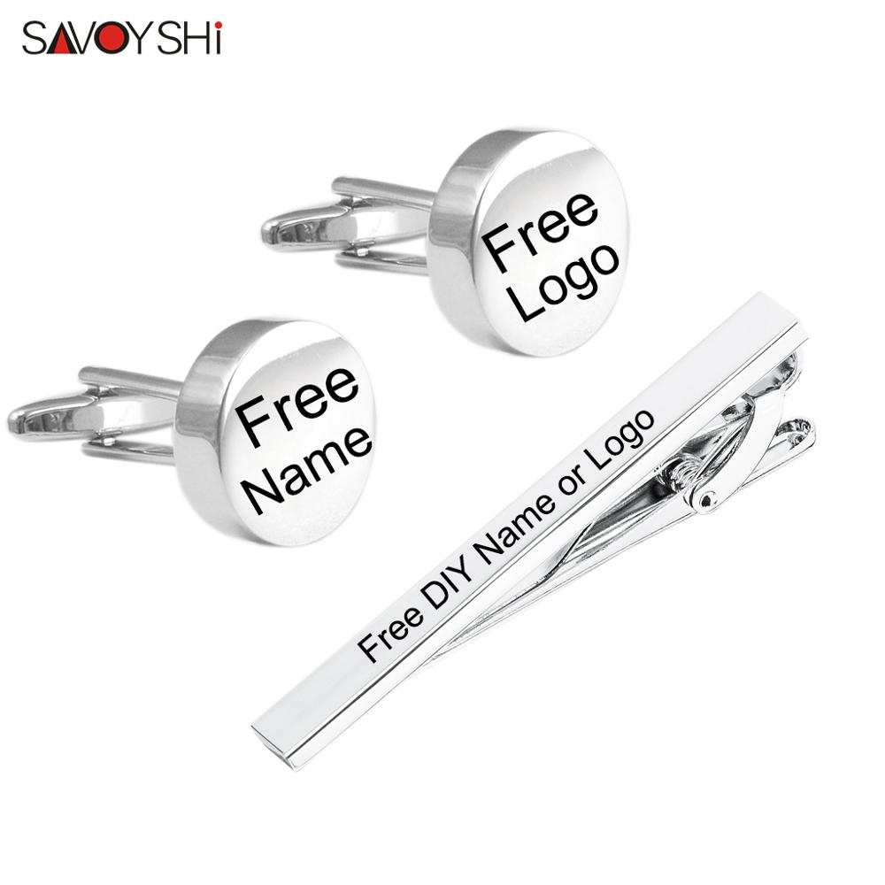 SAVOYSHI Free Engraving Name C - Tie Bar Set Gift recensione e prezzo