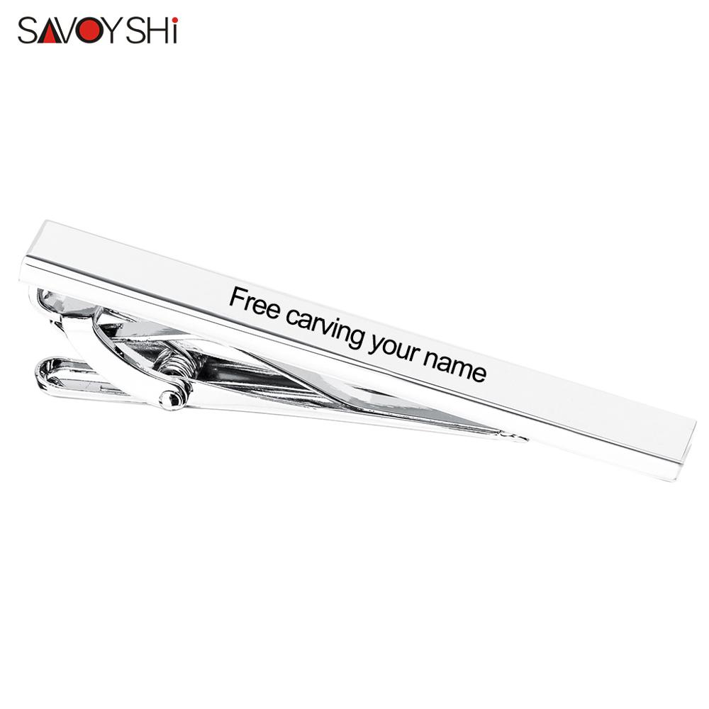 SAVOYSHI Free Engraving Name C - Tie Bar Set Gift recensione e prezzo