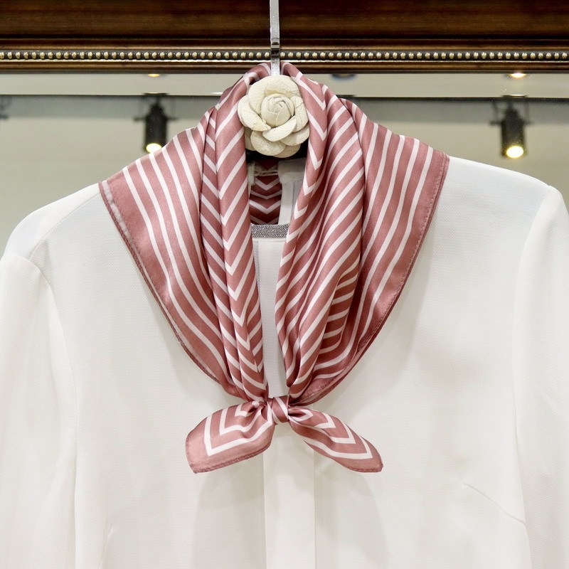 100% Pure Silk Scarf Women Hij - Silk Tie Striped recensione e prezzo