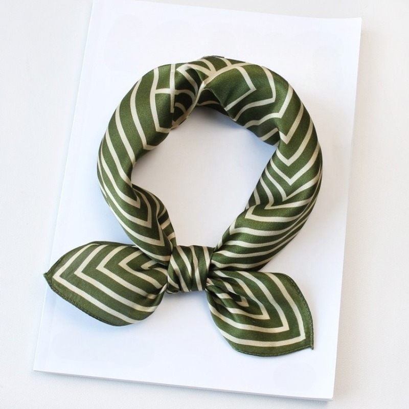 100% Pure Silk Scarf Women Hij - Silk Tie Striped recensione e prezzo