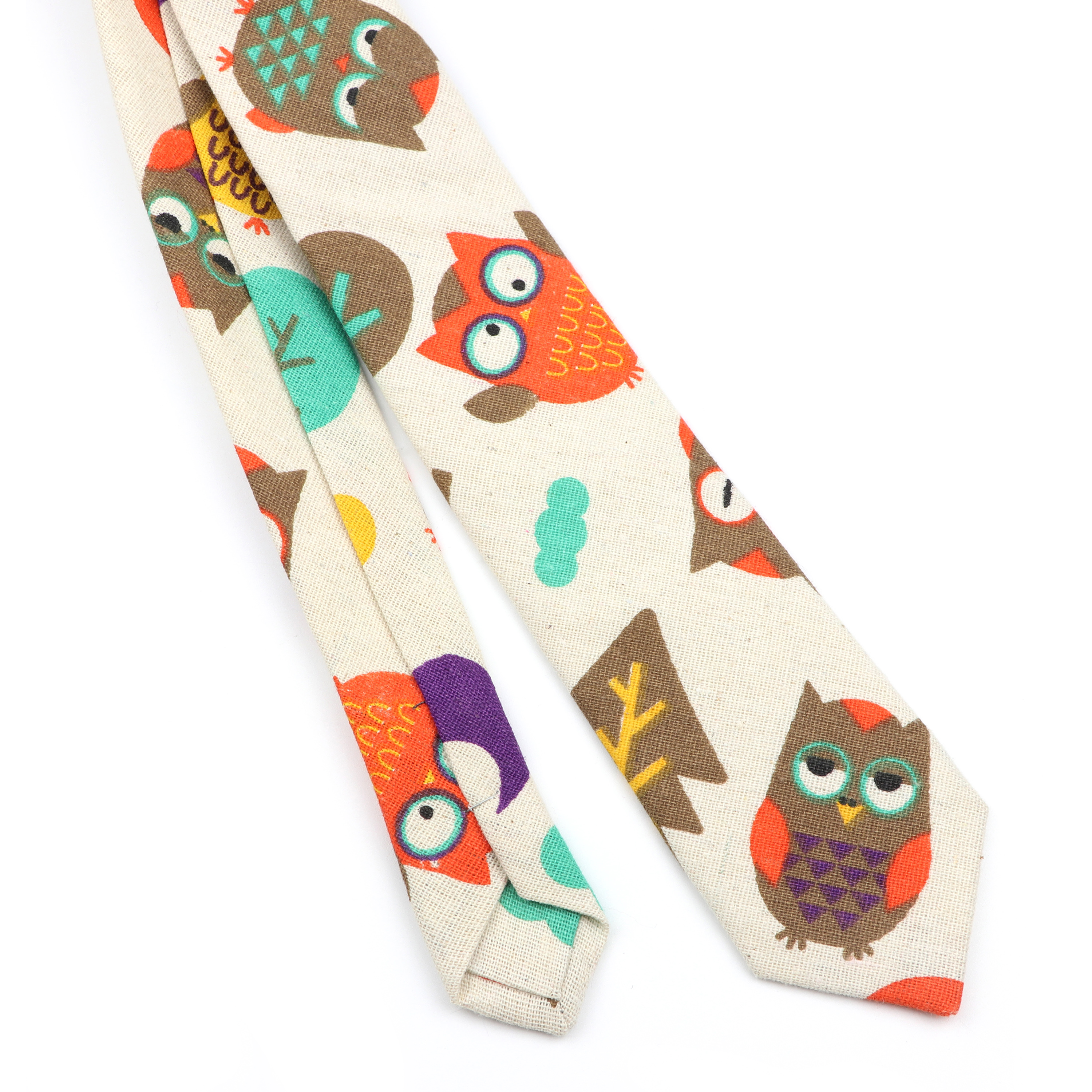 Novelty Cartoon Linen Tie For  - Skinny Tie Men recensione e prezzo