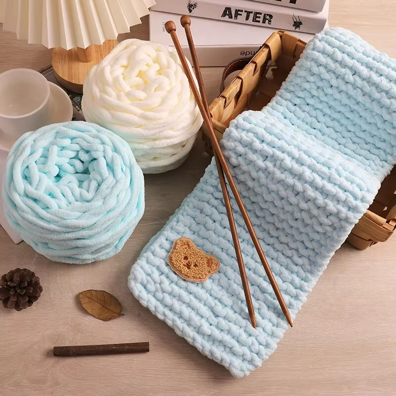3PCS 300g Chenille Knitting Ya - Woven Scarf Blanket recensione e prezzo