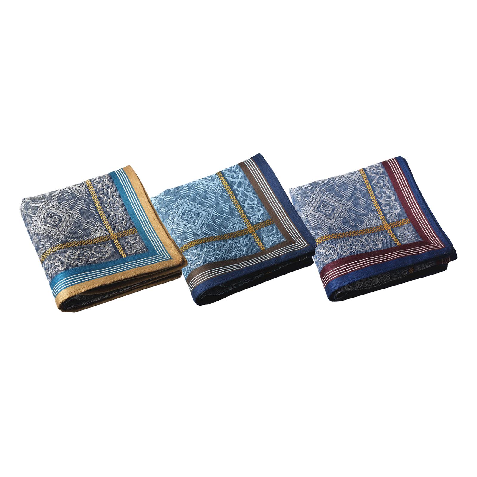 3Pcs Pocket Square Hankies Jac - Handkerchief Cotton Men recensione e prezzo