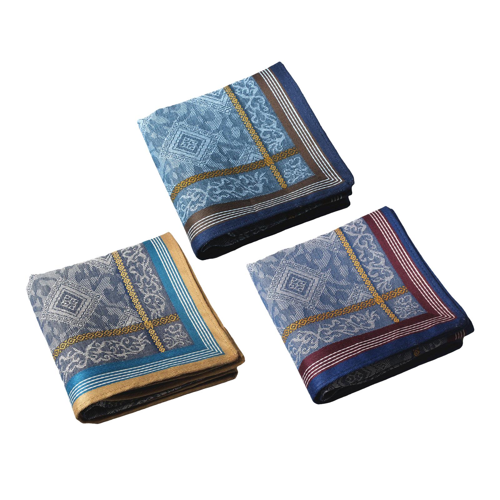 3Pcs Pocket Square Hankies Jac - Handkerchief Cotton Men recensione e prezzo