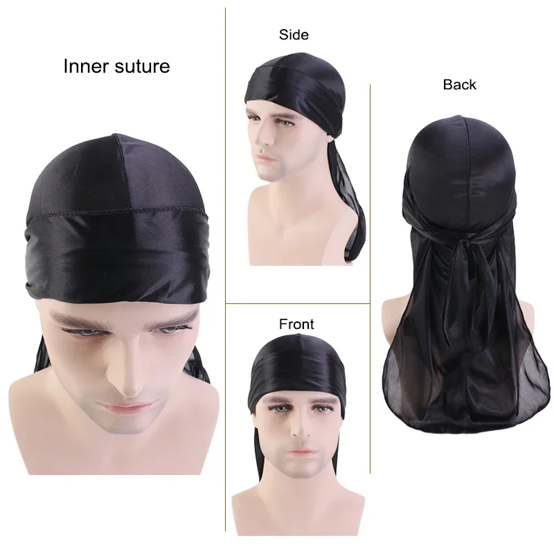 Fashion Long Tail Adult Satin  - Bandana Doo Rag recensione e prezzo