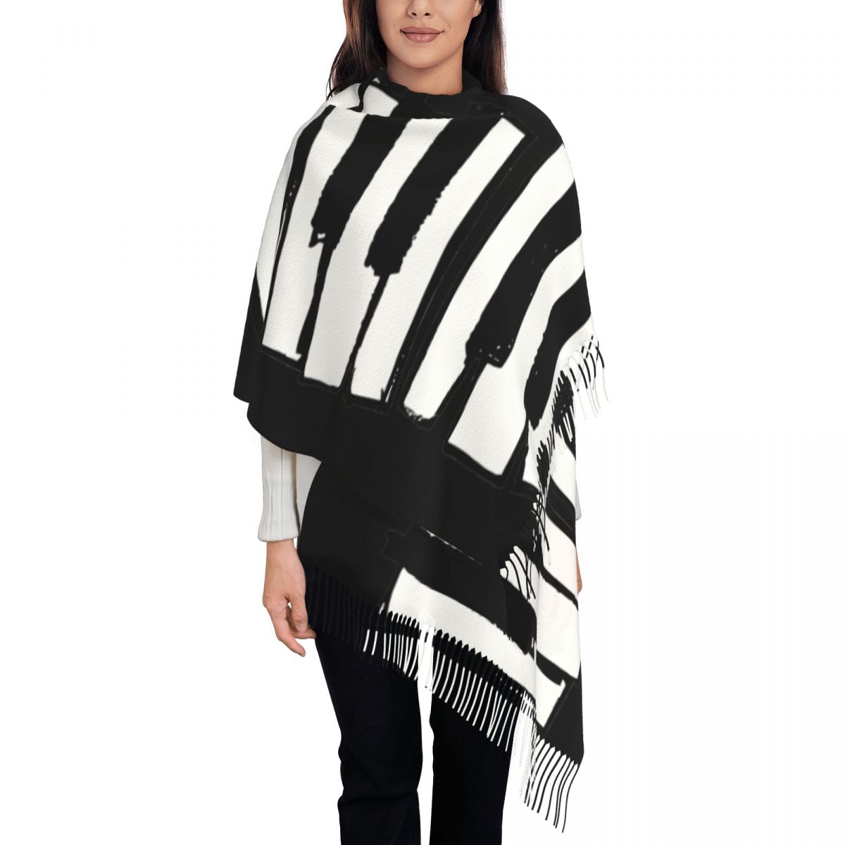 Minimalistic Piano Keys Scarf  - Pashmina Wrap Large recensione e prezzo