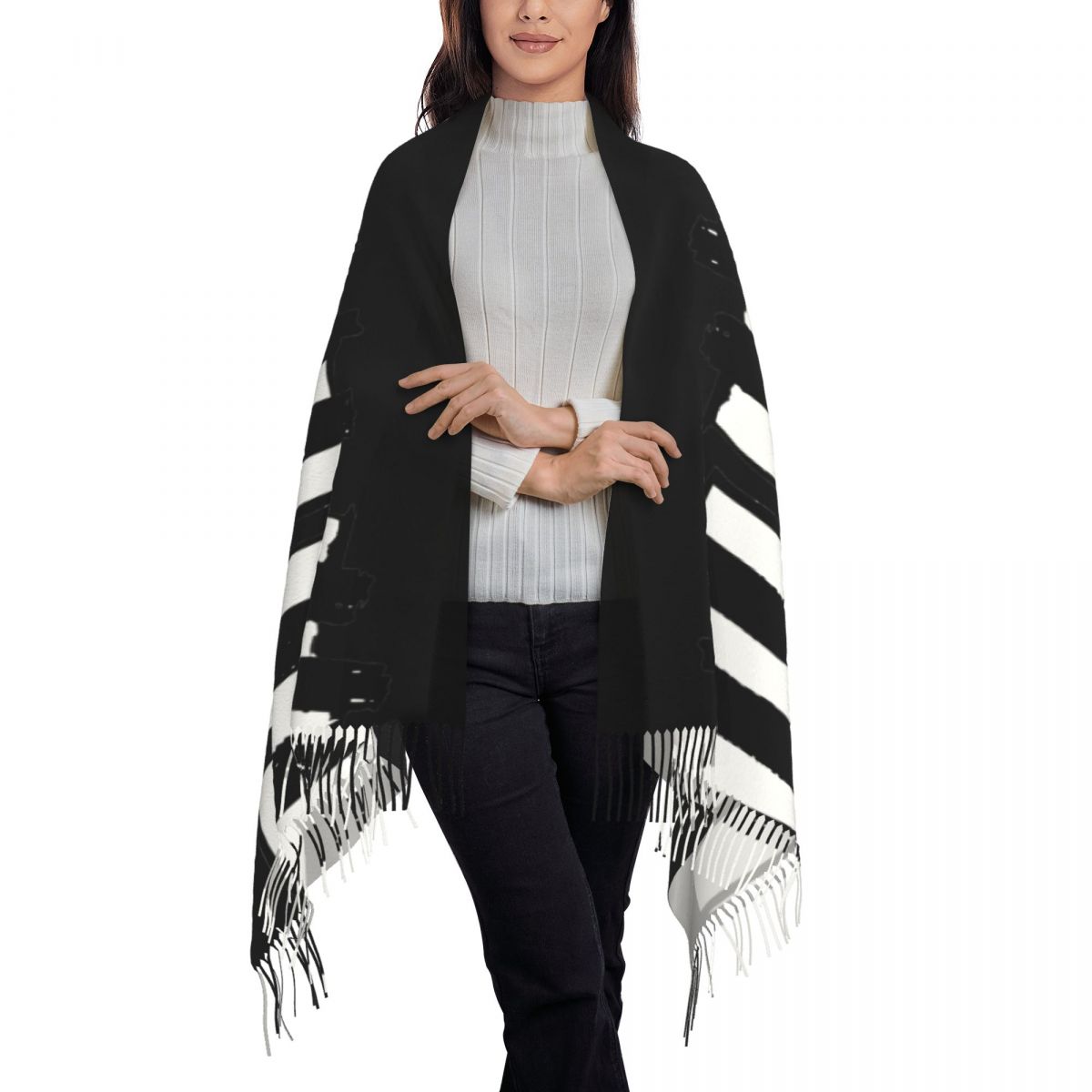 Minimalistic Piano Keys Scarf  - Pashmina Wrap Large recensione e prezzo