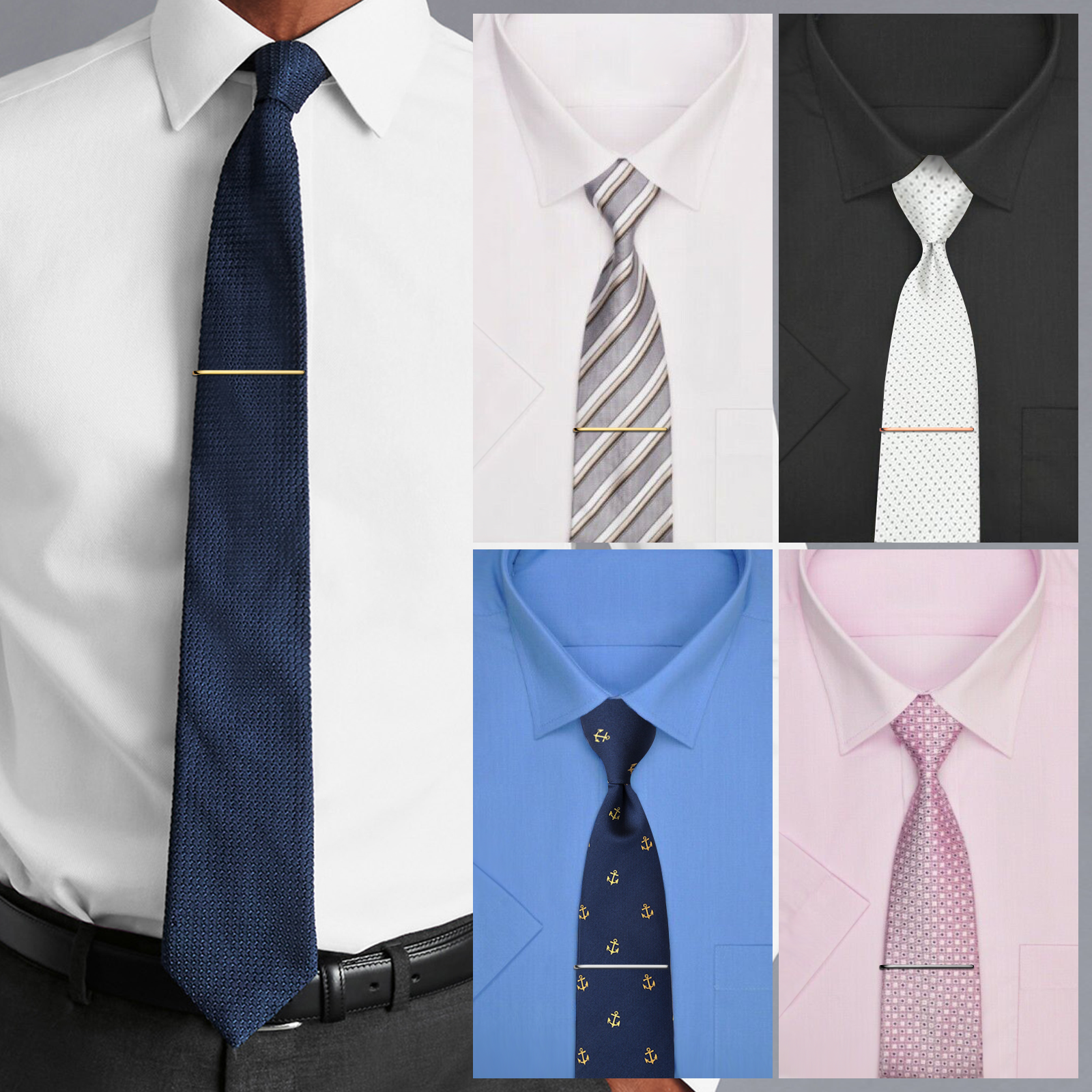 HAWSON Tie Clips for Men 4Pcs  - Tie Bar Set Gift recensione e prezzo