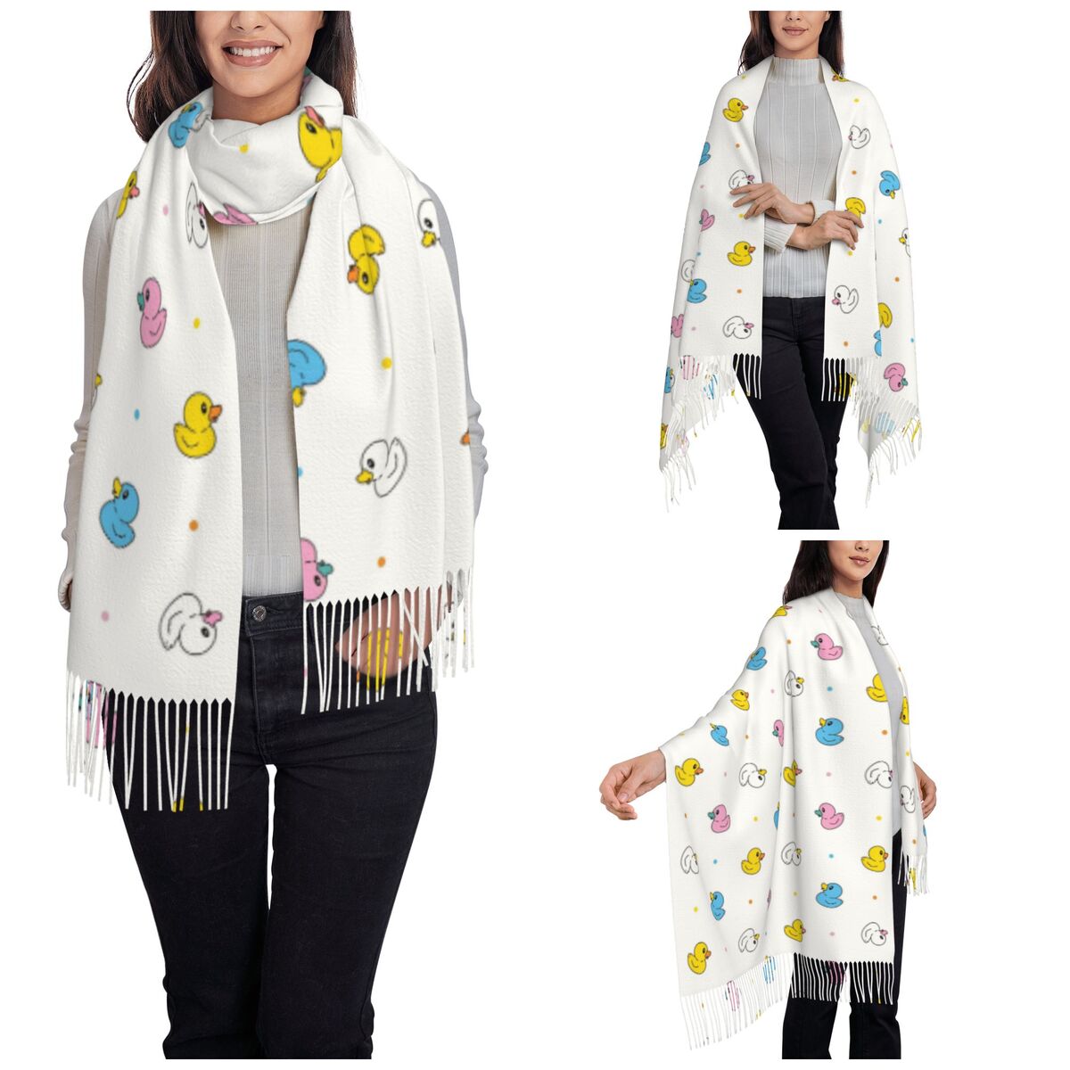 Women's Scarf with Tassel Cute - Pashmina Wrap Large recensione e prezzo
