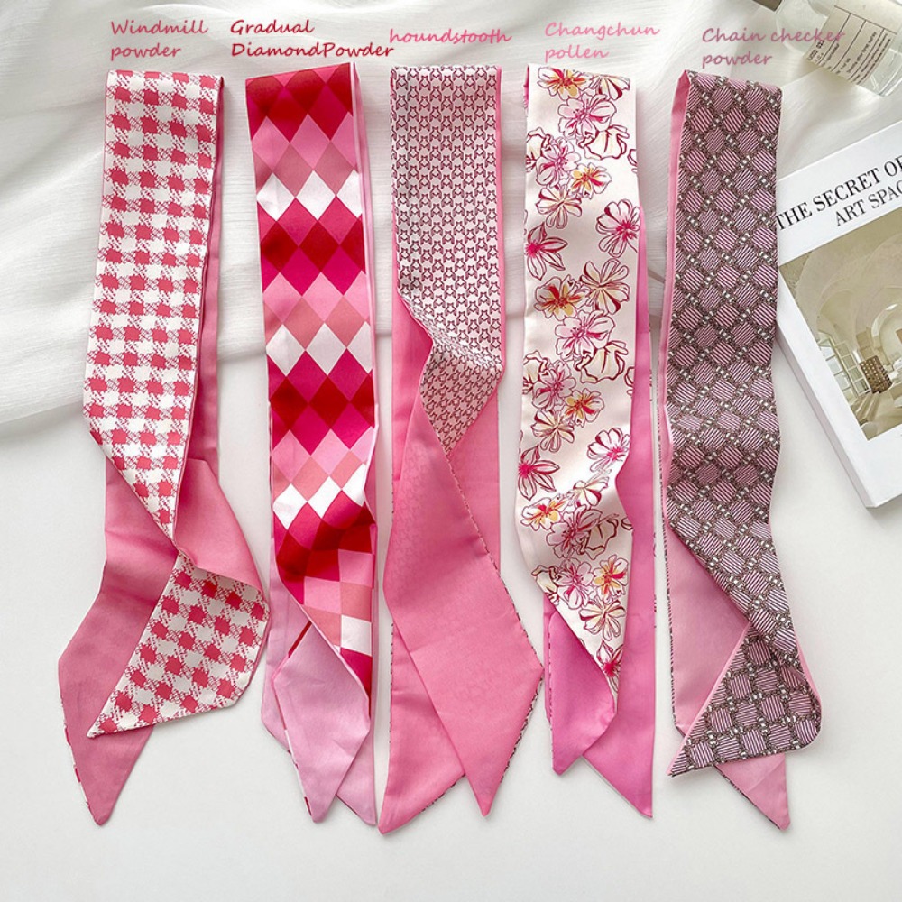 2-6pcs/set Silk Satin Scarf Wo - Ascot Neck Scarf recensione e prezzo