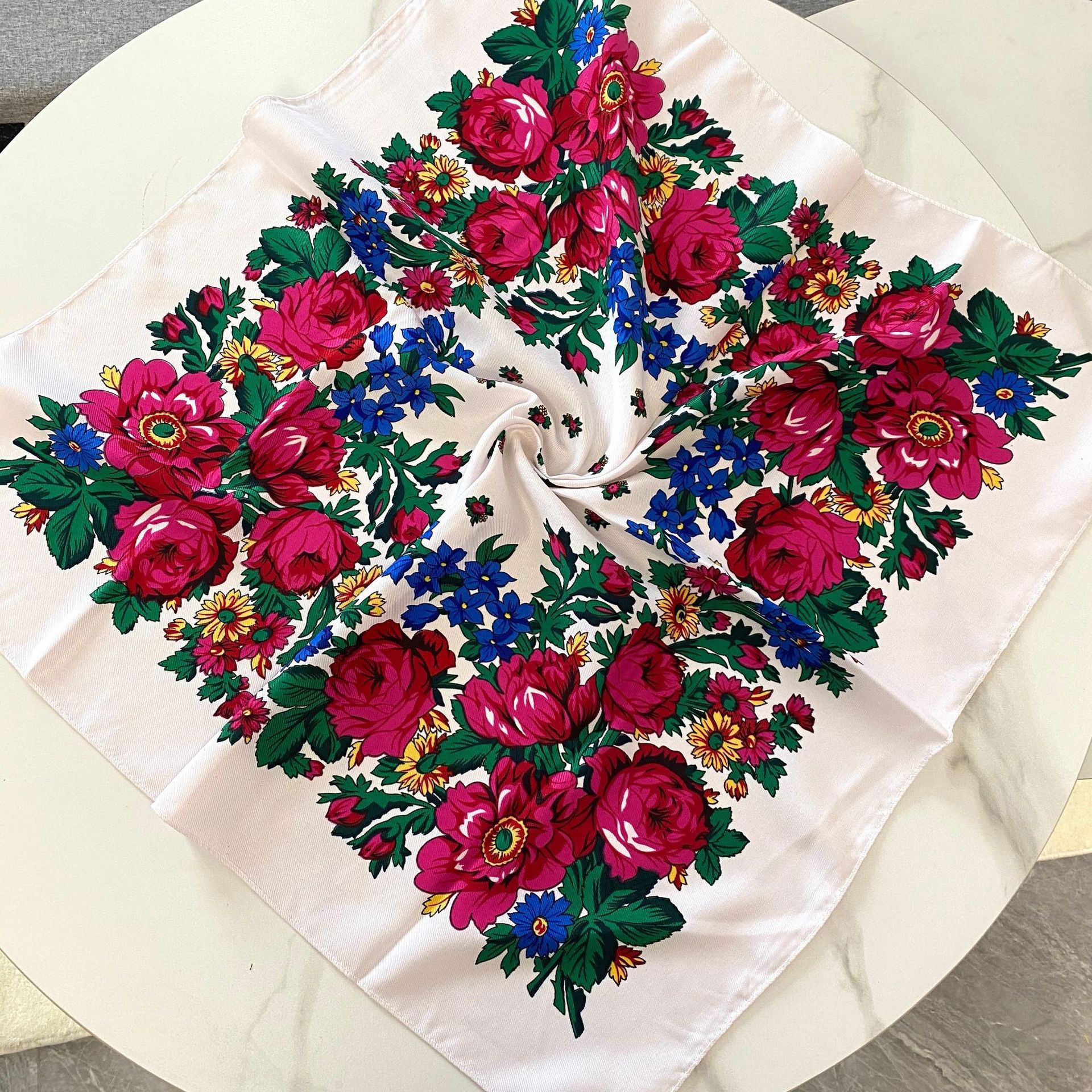 70*70cm Russian Floral Square  - Bandana Cotton recensione e prezzo