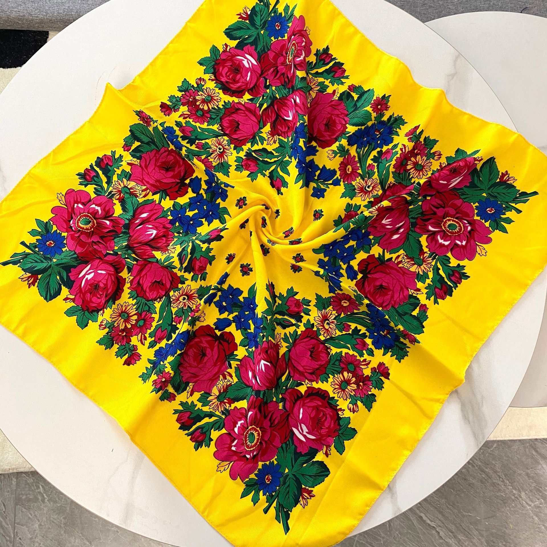 70*70cm Russian Floral Square  - Bandana Cotton recensione e prezzo