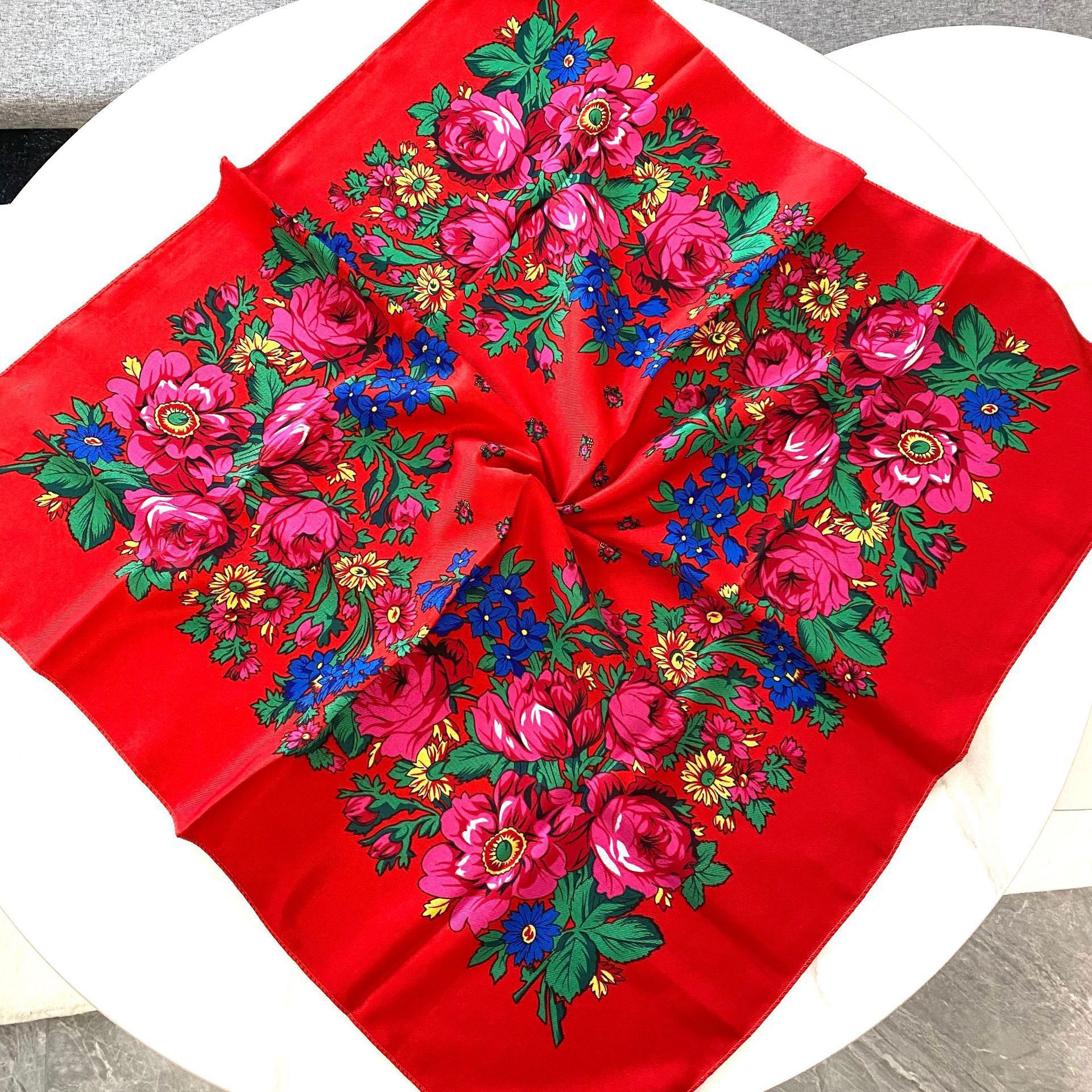 70*70cm Russian Floral Square  - Bandana Cotton recensione e prezzo