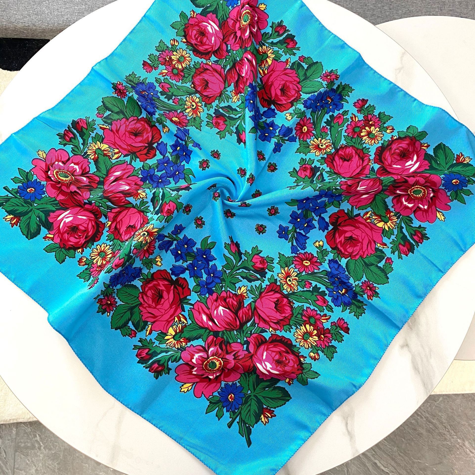 70*70cm Russian Floral Square  - Bandana Cotton recensione e prezzo