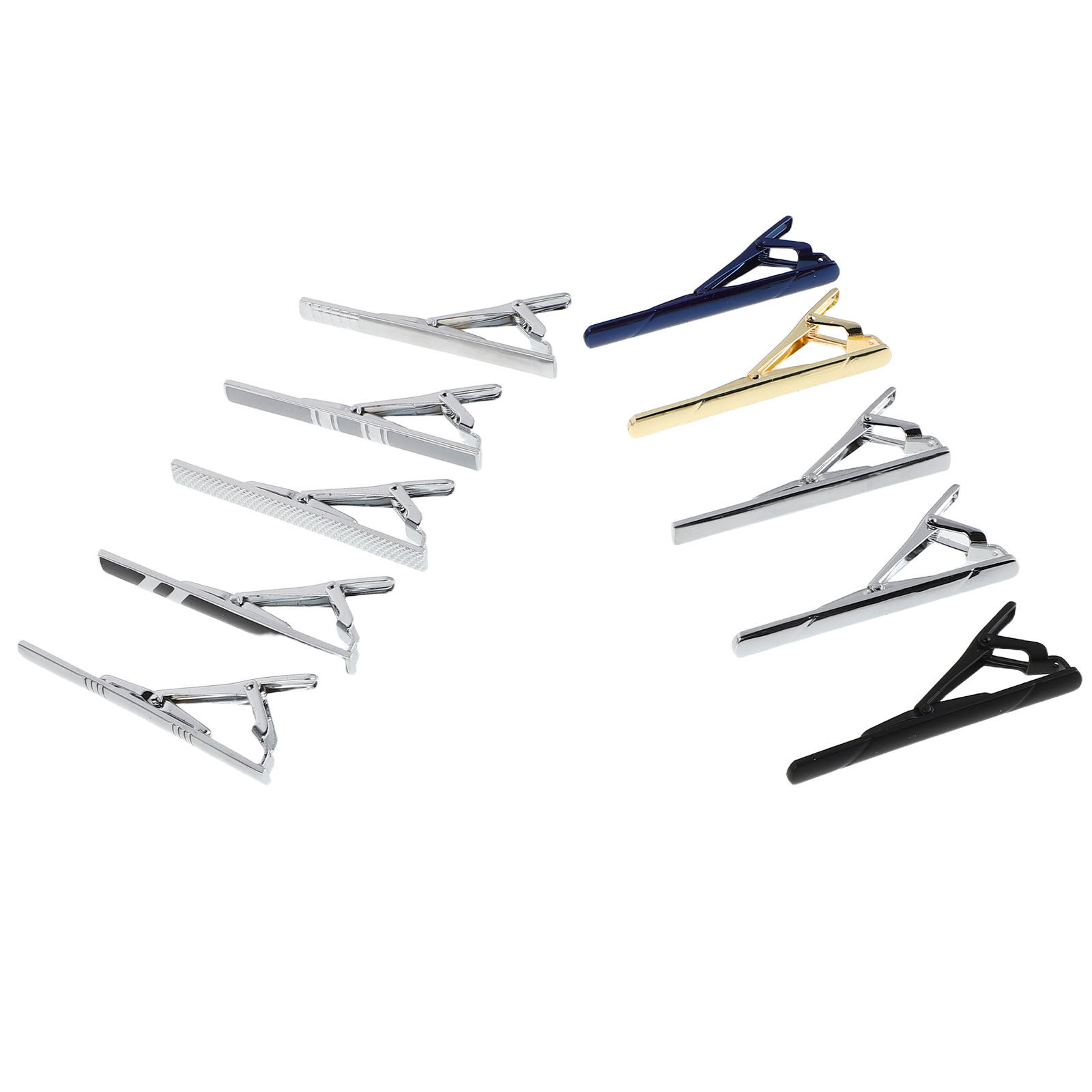 10Pcs Tie Clip Set for Men Ele - Tie Bar Set Gift recensione e prezzo