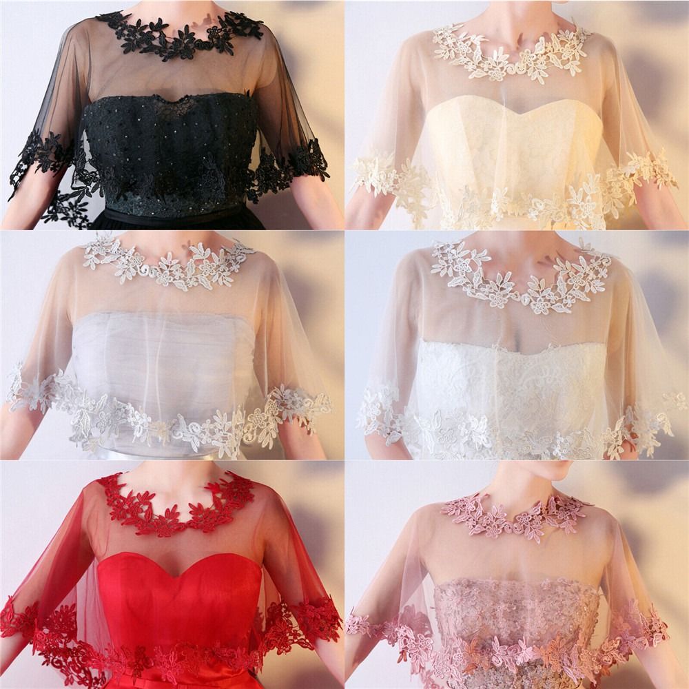 Fashion Lace Short Sleeve Shru - Stole Wedding Shawl recensione e prezzo