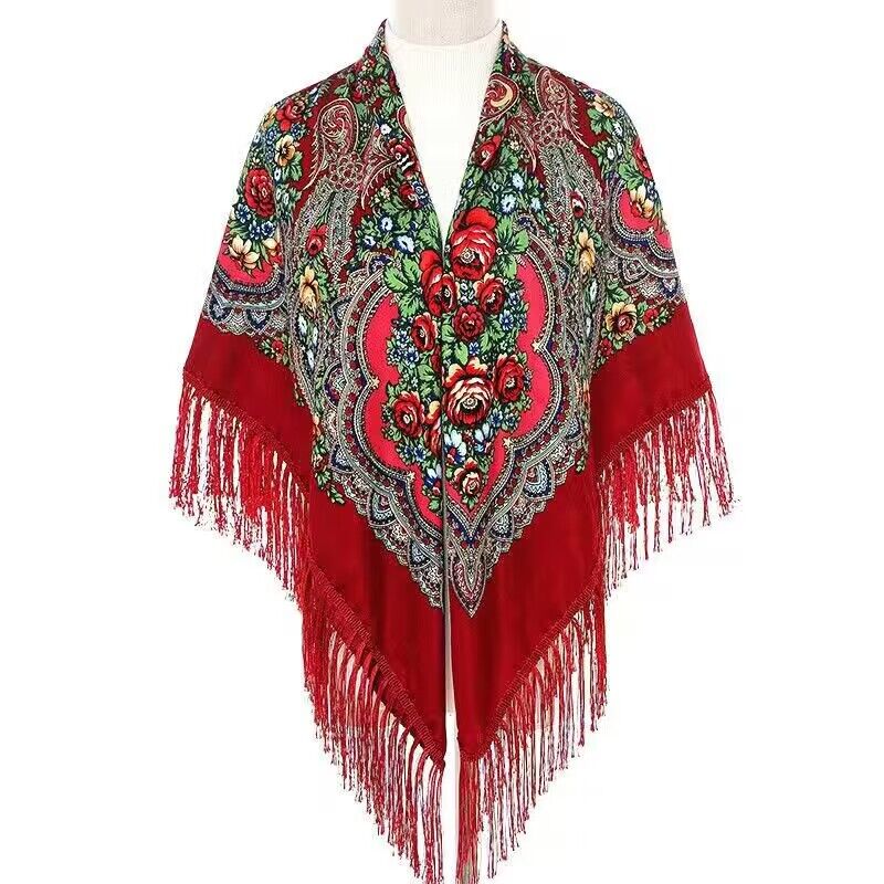 130*130cm Ethnic Printed Squar - Woven Scarf Blanket recensione e prezzo