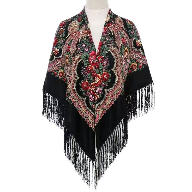 130*130cm Ethnic Printed Squar - Woven Scarf Blanket recensione e prezzo