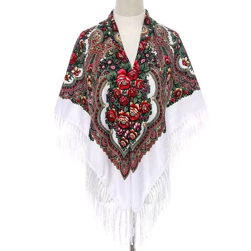 130*130cm Ethnic Printed Squar - Woven Scarf Blanket recensione e prezzo