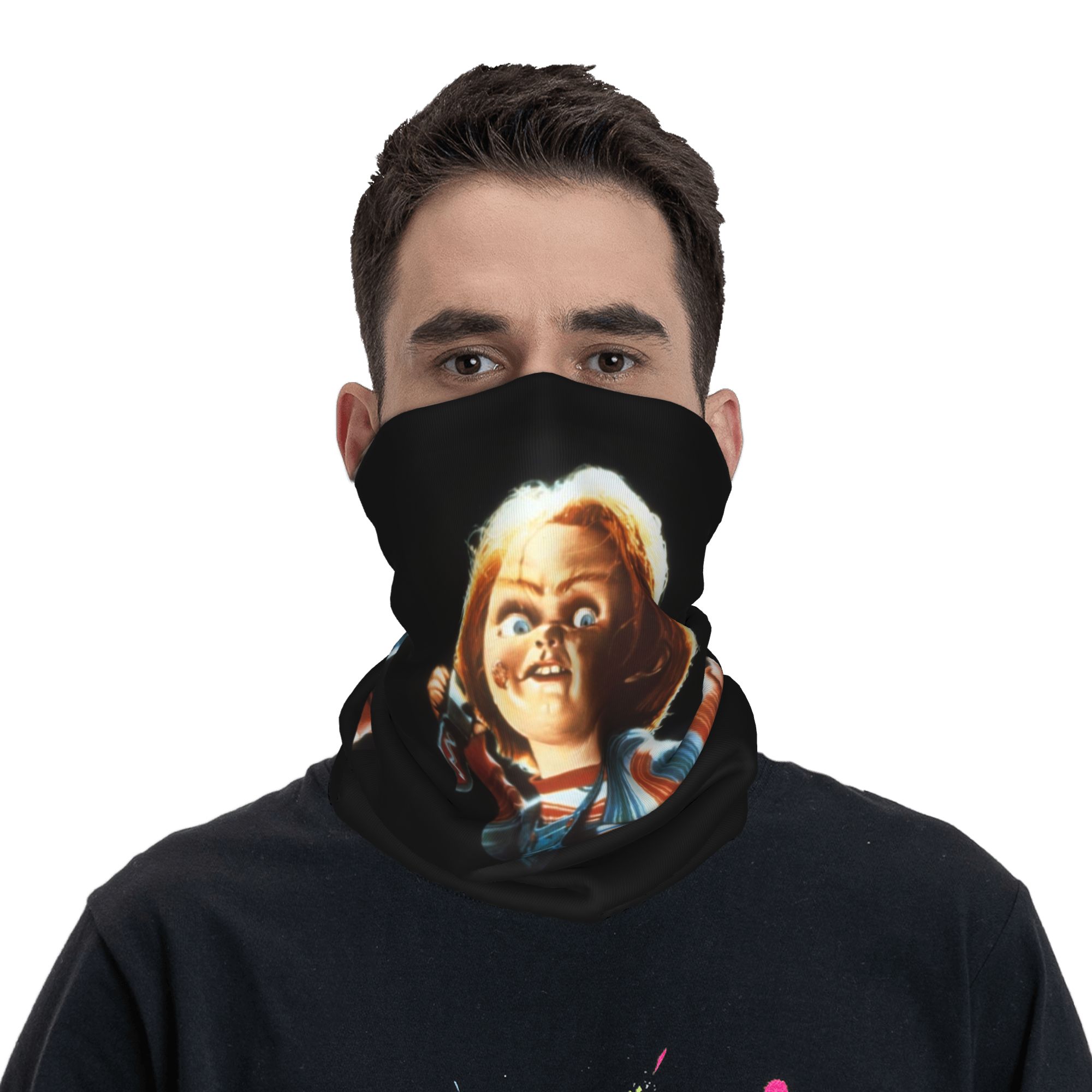 Custom Horror Devil Doll Chuck - Neck Warmer Tube recensione e prezzo
