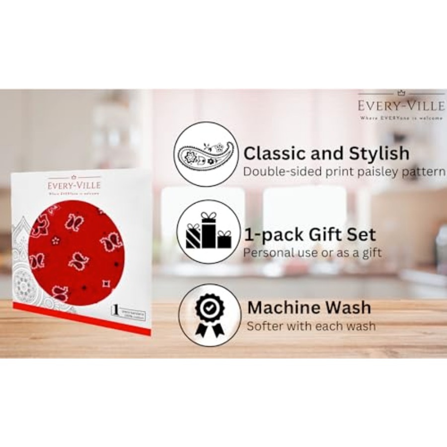 Gift Packaging Bandana for Men - Handkerchief Cotton Men recensione e prezzo