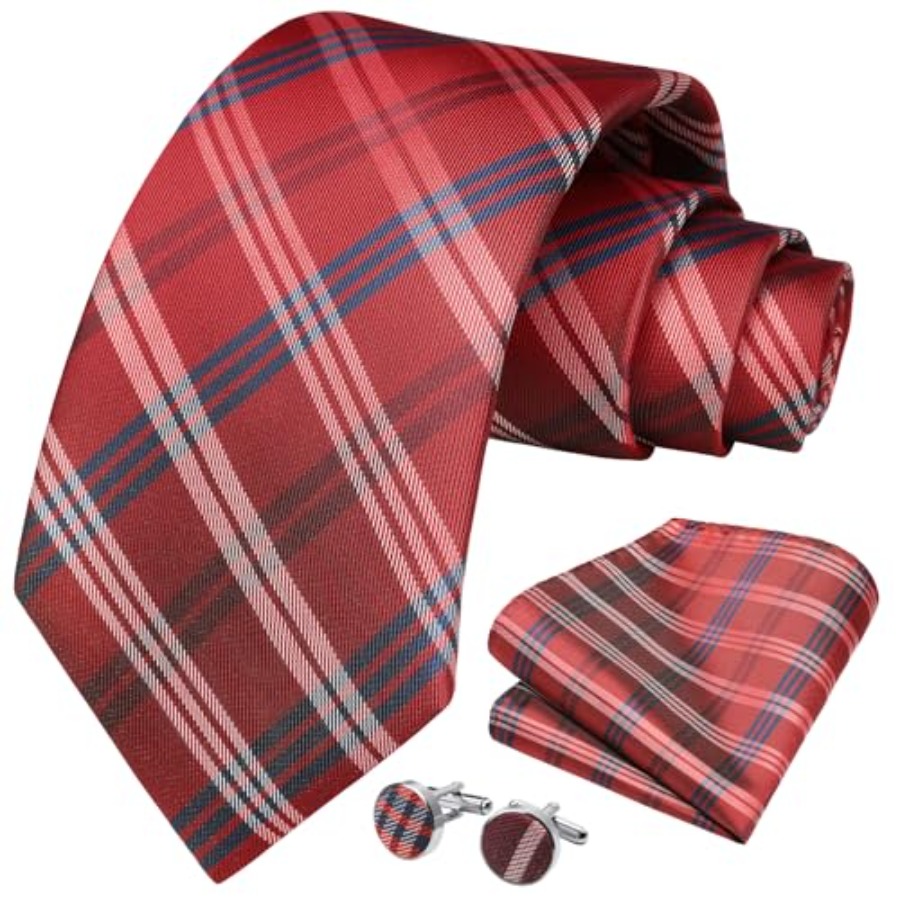 Mens Ties Set Stripe Plaid Tie - Silk Tie Striped recensione e prezzo