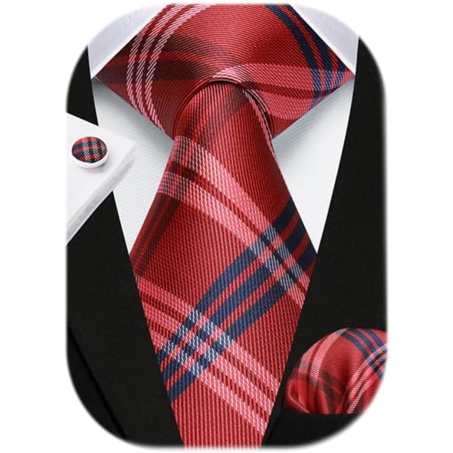 Mens Ties Set Stripe Plaid Tie - Silk Tie Striped recensione e prezzo