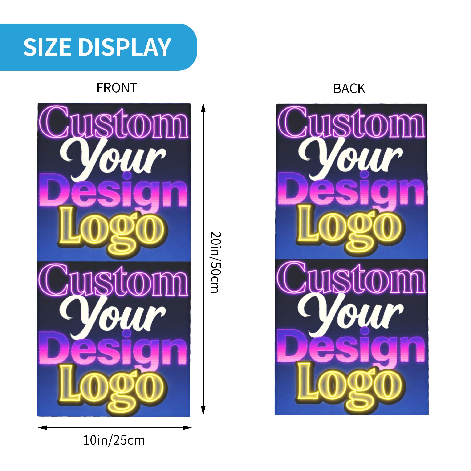 Custom Custom Your Design Logo - Neck Warmer Tube recensione e prezzo