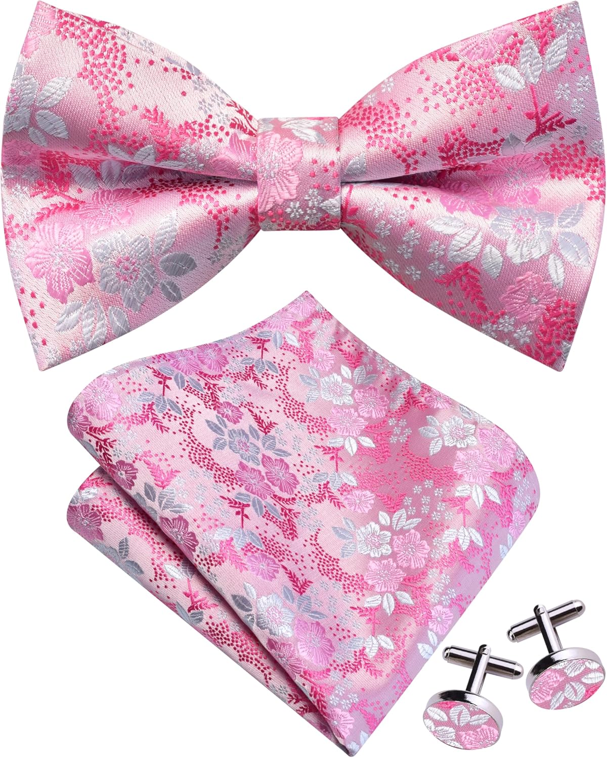 Floral Bow Tie & Handkerchief  - Bow Tie Pre Tied recensione e prezzo