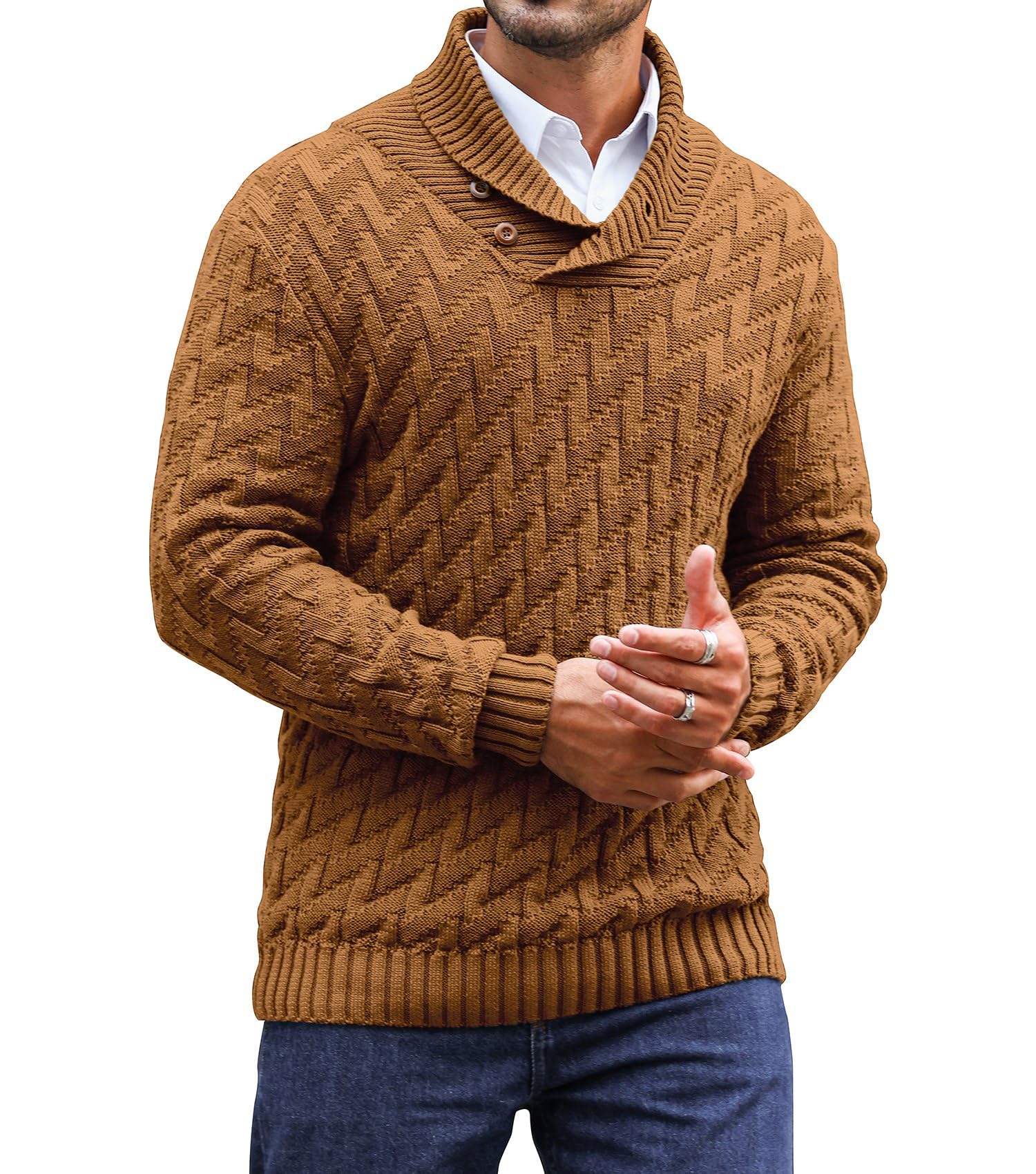 Men's Sweater Spring Shawl Col - Muffler Men Wool recensione e prezzo