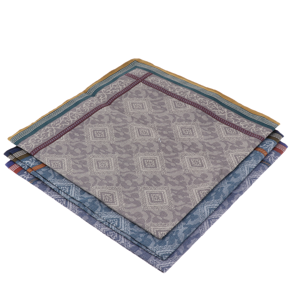 3pcs Classic Mens Plaid Handke - Handkerchief Cotton Men recensione e prezzo