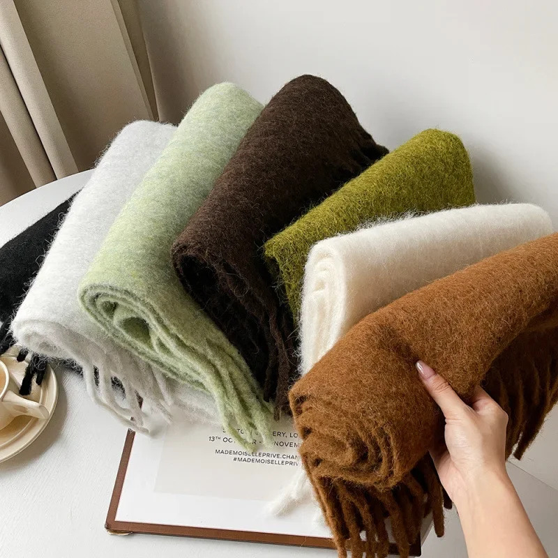 Scarf Lady Autumn Winter Solid - Muffler Men Wool recensione e prezzo