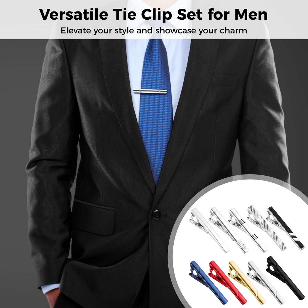 10Pcs Tie Clips Tie Clip Set F - Tie Bar Set Gift recensione e prezzo