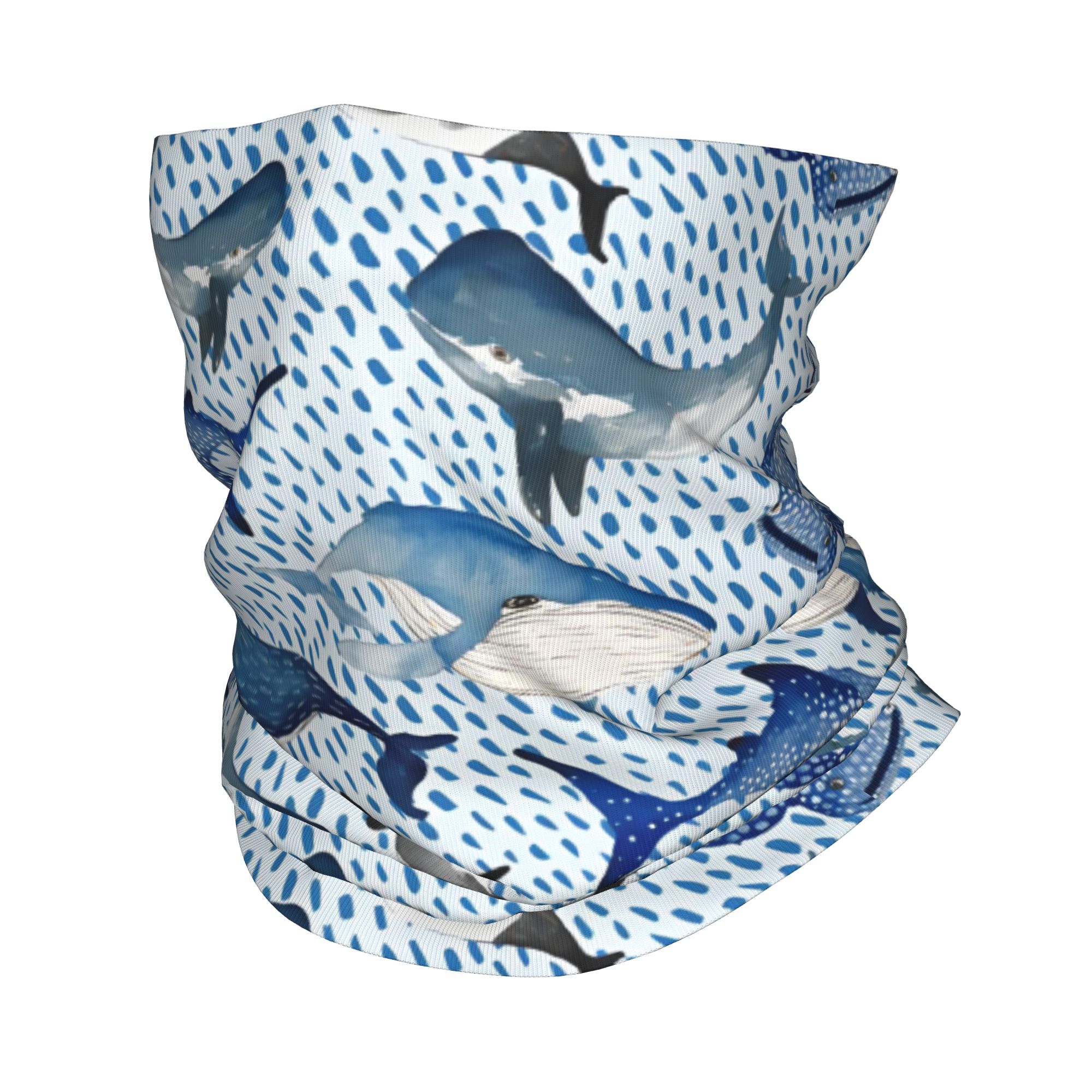 Custom Blue Watercolour Shark  - Neck Warmer Tube recensione e prezzo