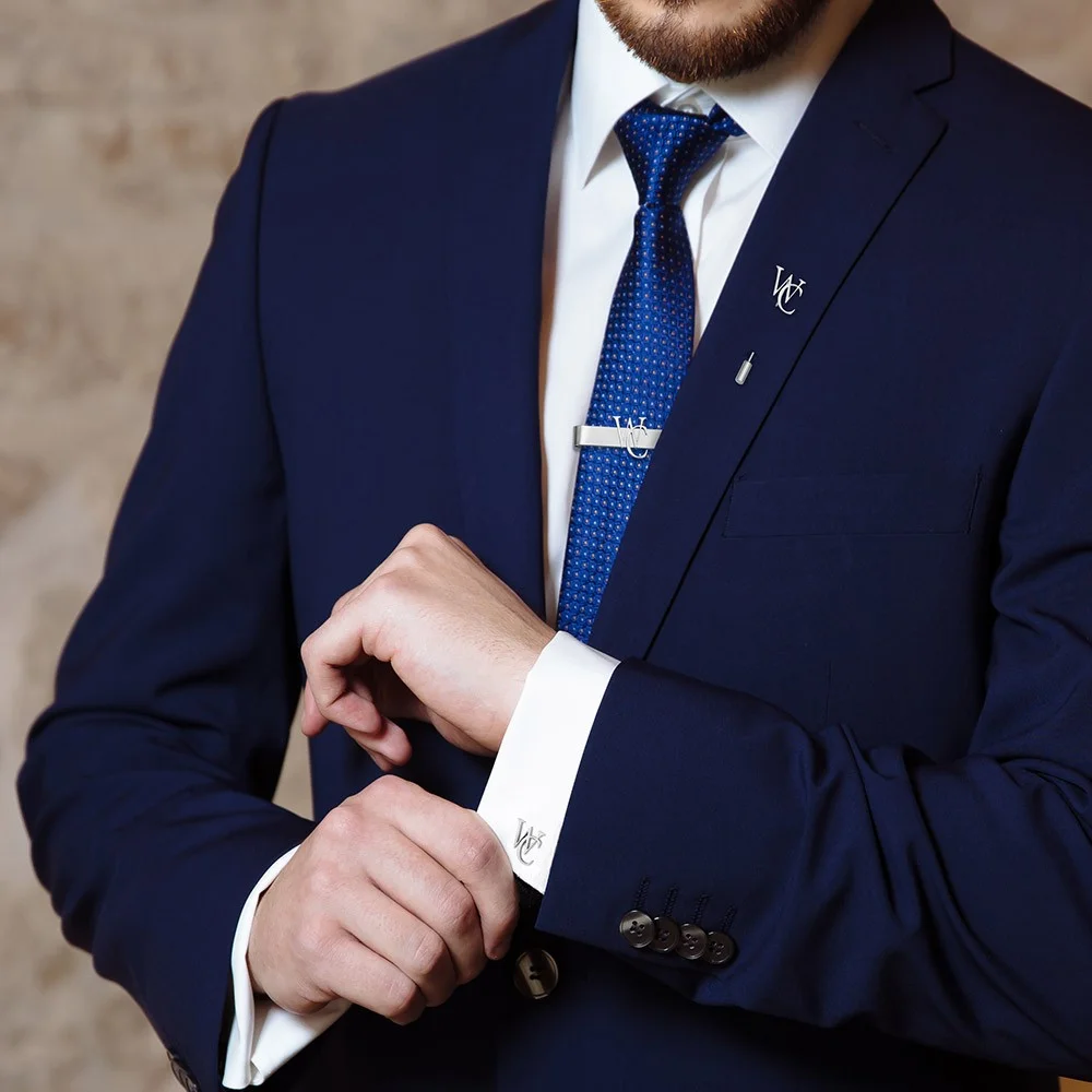 Personalized Cufflinks/Lapel P - Tie Bar Set Gift recensione e prezzo