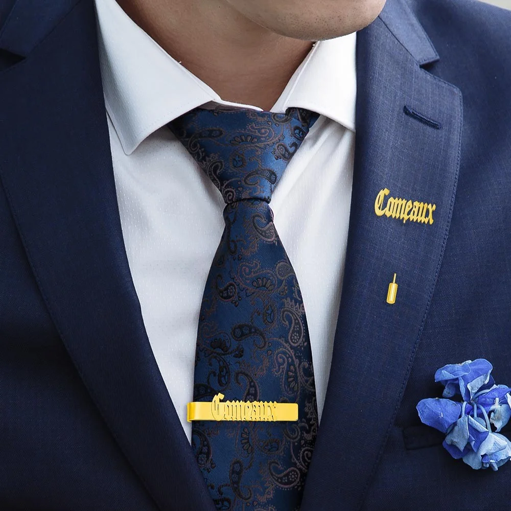 Personalized Cufflinks/Lapel P - Tie Bar Set Gift recensione e prezzo