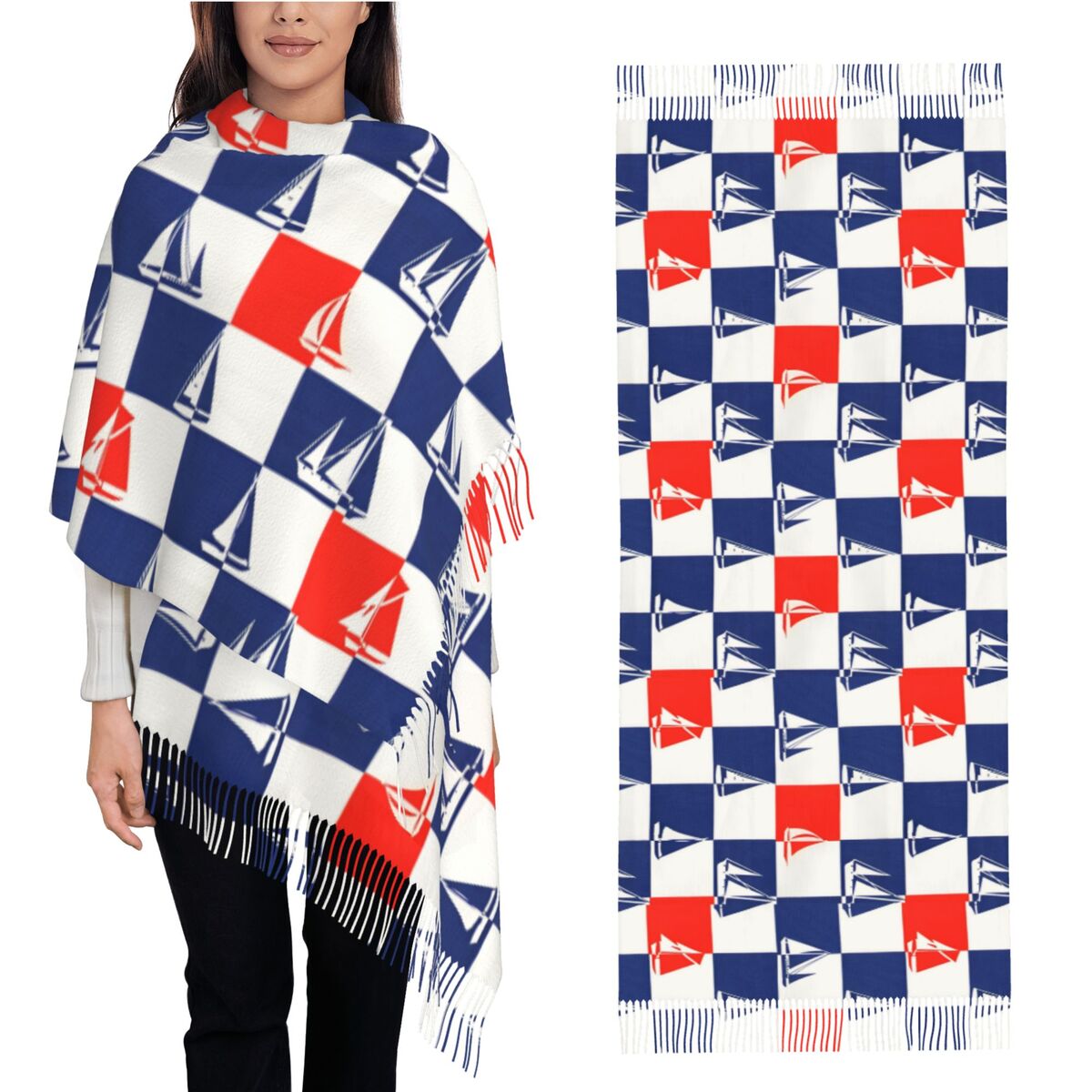 Sailing Ship Ocean Scarf Fall  - Pashmina Wrap Large recensione e prezzo