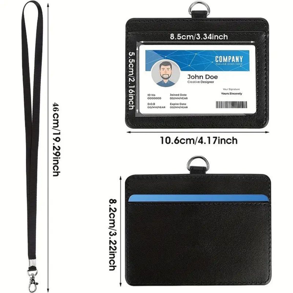 1 pc Horizontal ID badge holde - Lanyard Badge Holder recensione e prezzo